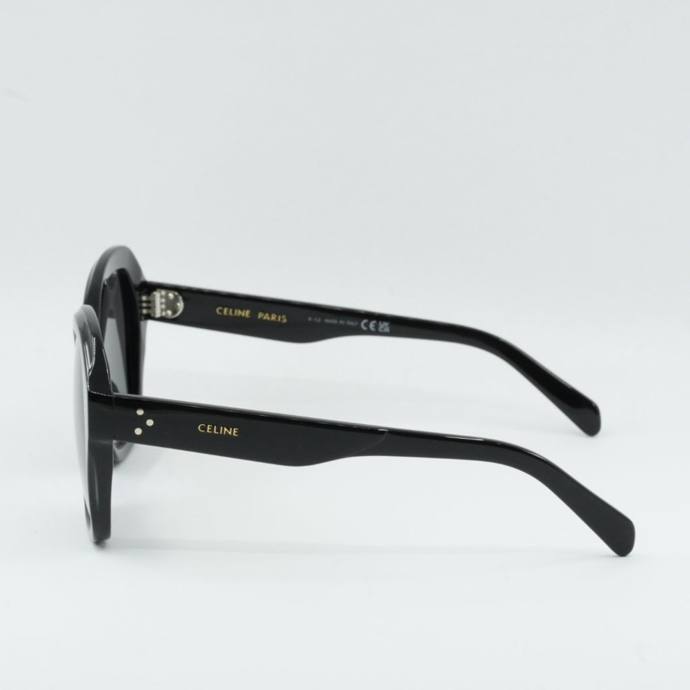 NEW CELINE CL40200I 01A SHINY BLACK /DARK GREY SUNGLASSES - Picture 5 of 11